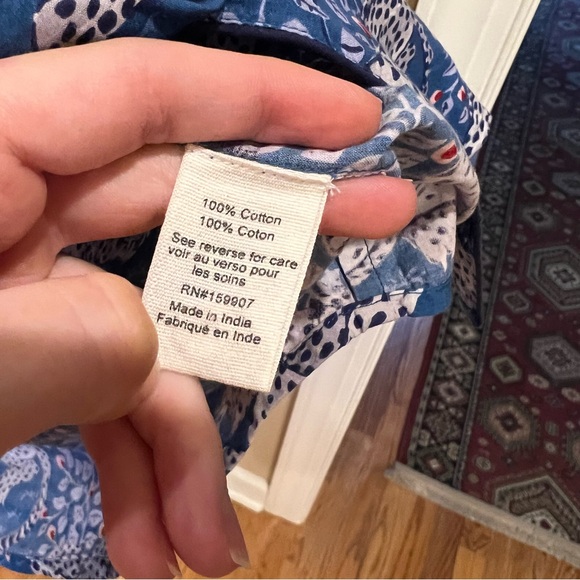 Printfresh | Bagheera Leopard | Sleep Shirt Gown Indigo Blue Tiger Print Dress S - Picture 5 of 7